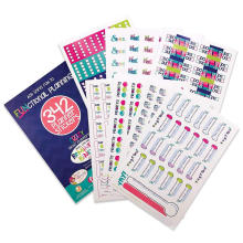 Weekly Monthly Calendar Stickers Waterproof PVC Sticker Custom Decorative Planner Sticker Pack